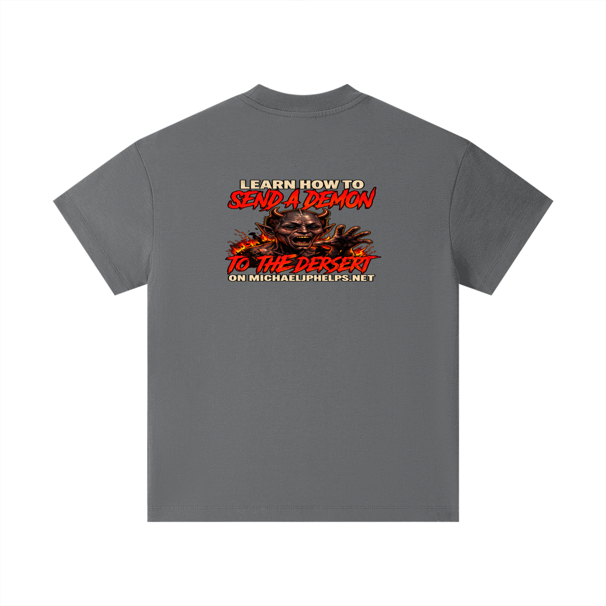 LEAN INTO THE HATE SEND A DEMON TO DESERT AND KNOW THAT GOD HATES ALL WHO DO EVIL ACCORDING TO PSALM 5:5 NLT LEARN HOW TO SEND A DEMON TO THE DESERT ON MICHAELJPHELPS.NET Kids T-Shirt