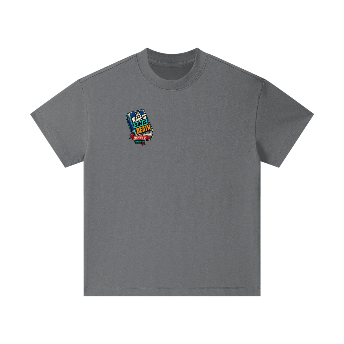 THE WAGE OF SIN IS DEATH INSPIRED BY ROMANS 6:23 PAID IN FULL INSPIRED BY JAMES 2:10 & ROMANS 3:24-26 Kids T-Shirt