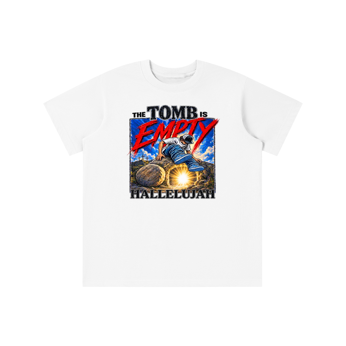 THE TOMB IS EMPTY HALLELUJAH youth T-shirt
