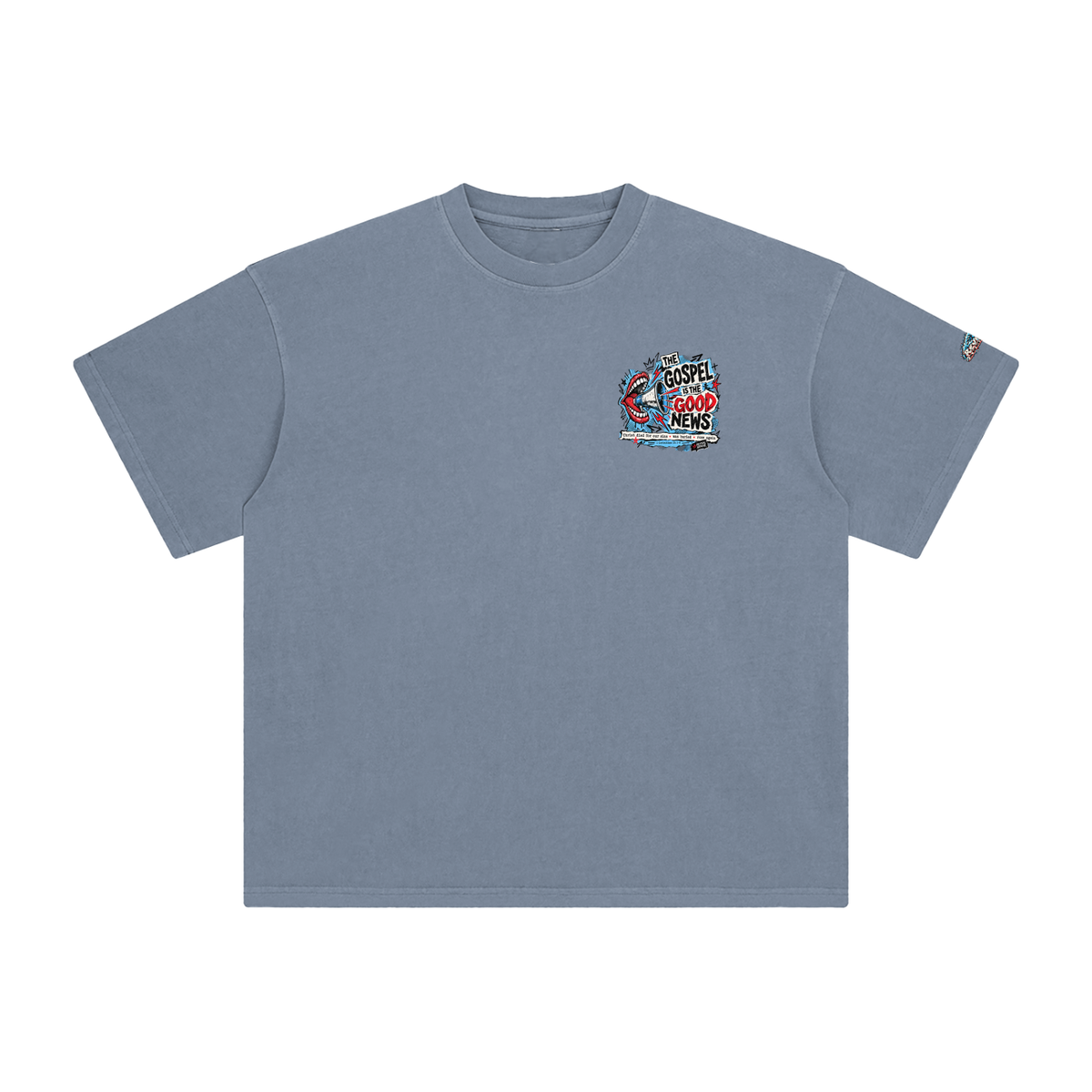 THE GOSPEL IS THE GOOD NEWS CHRIST DIED FOR OUR SINS . WAS BURIED . ROSE AGAIN -- 1 CORINTHIANS 15:1-4 -- T-Shirt