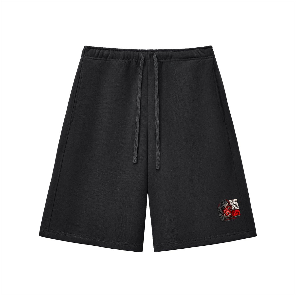DEATH WANTS YOUR HEART JESUS SAVES ROMANS 6:23 REVIVAL ARMOUR Shorts