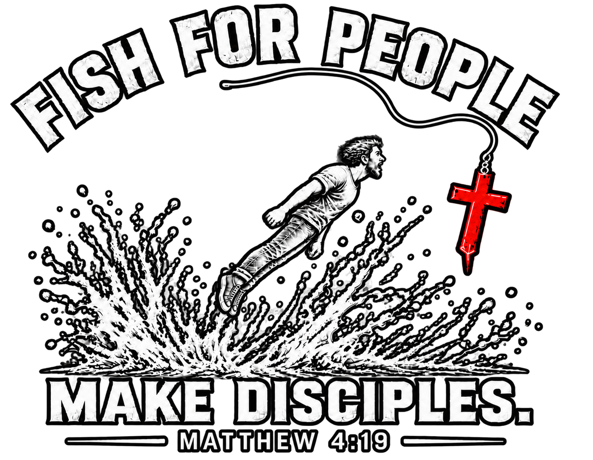 FISH FOR PEOPLE MAKE DISCIPLES. - MATTHEW 4:19 - Kids' Shorts