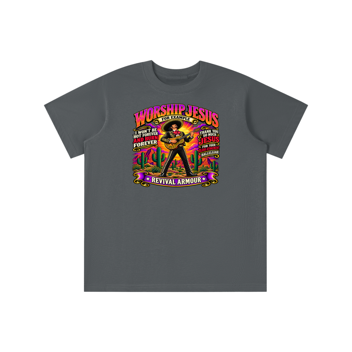 WORSHIP JESUS revival armour youth T-shirt