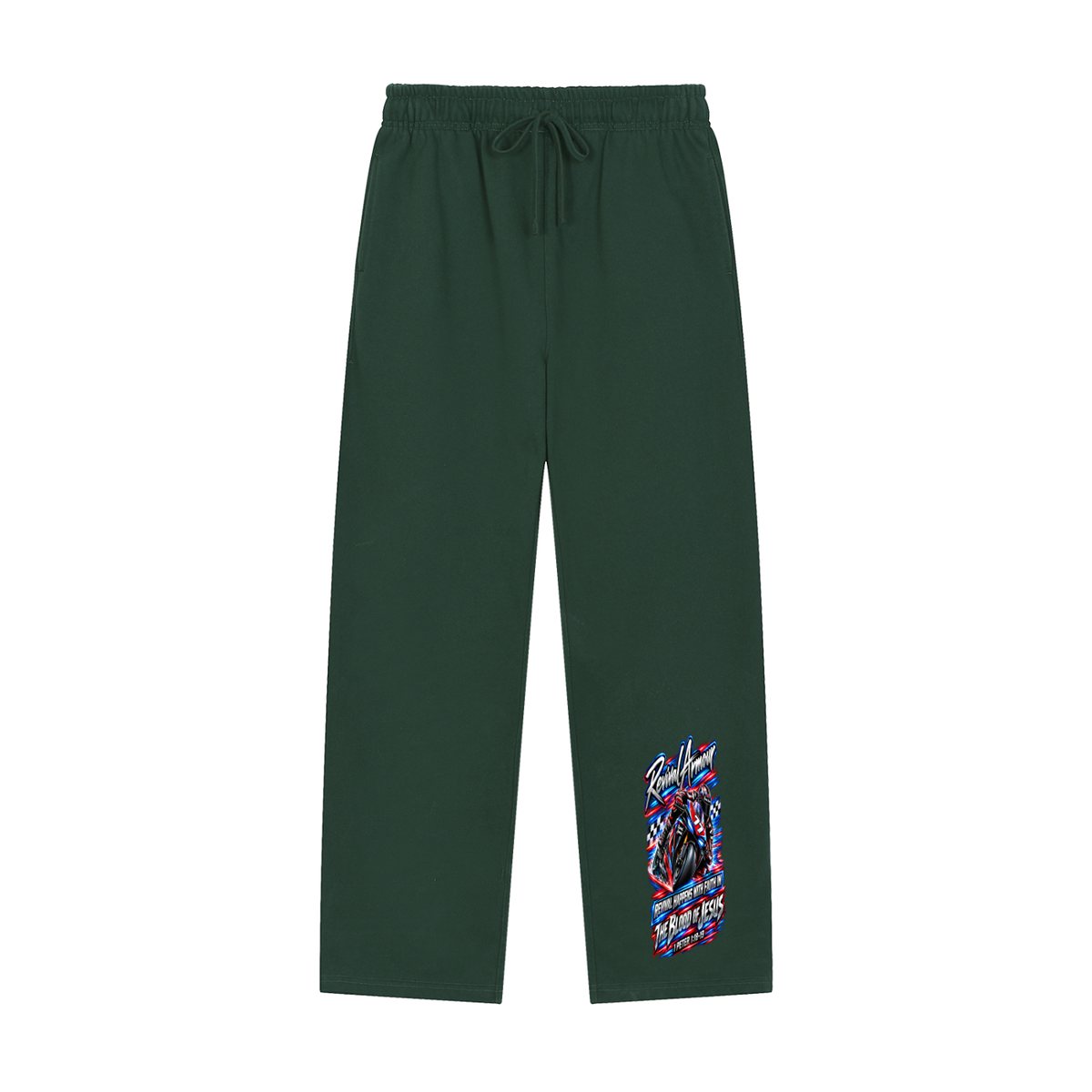 REVIVAL ARMOUR REVIVAL HAPPENS WITH FAITH IN THE BLOOD OF JESUS 1 PETER 1:18-19 Sweatpants