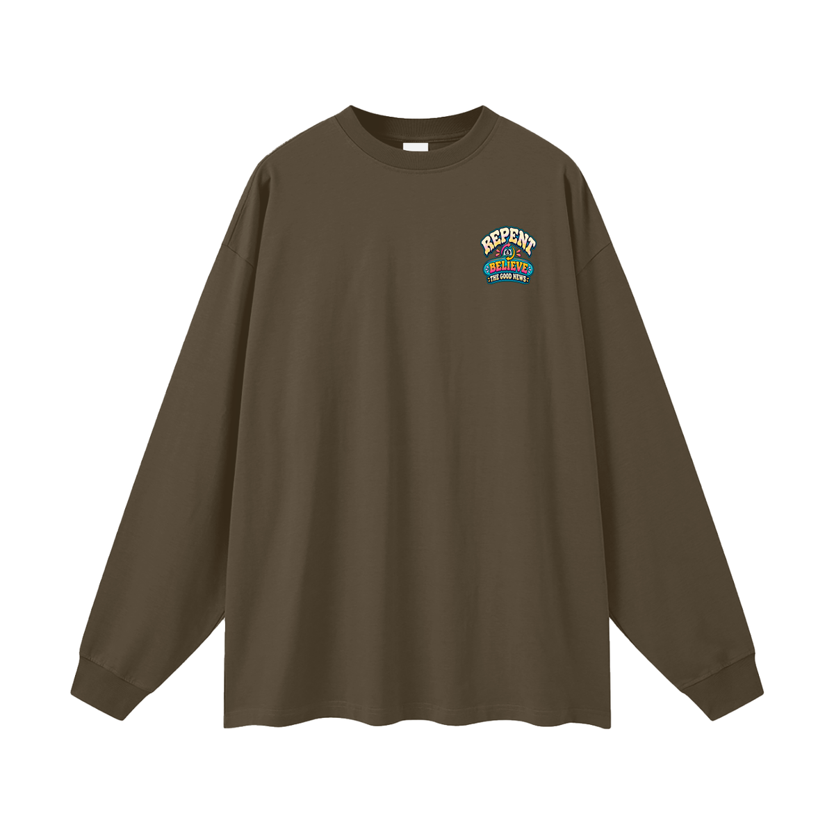 DON'T PANIC HISPANIC JESUS DIED FOR OUR SINS . 1 CORTHIANS 15:1-4 Long Sleeve T-Shirt