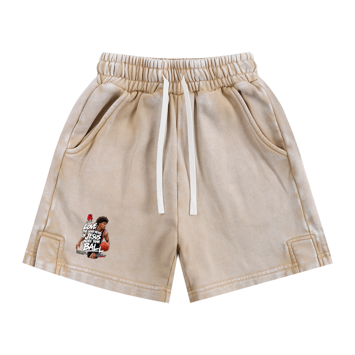 LOVE THE GOOD NEWS OF JESUS MORE THAN BALL Kids' Shorts