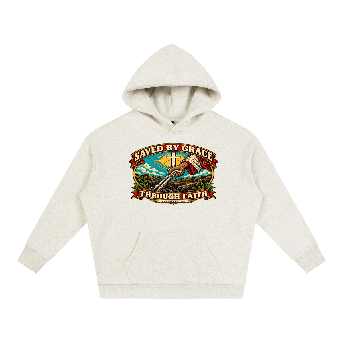 Saved by Grace through Faith Hoodie