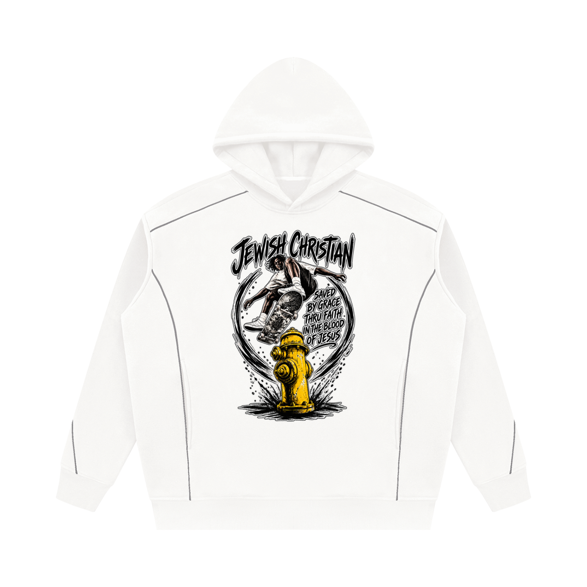 JEWISH CHRISTIAN SAVED BY GRACE THRU FAITH IN THE BLOOD OF JESUS Hoodie