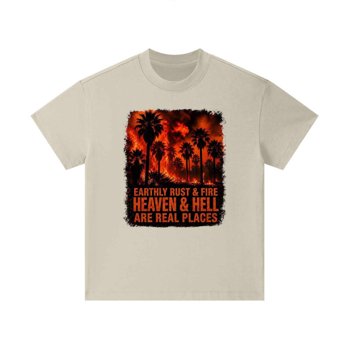 EARTHLY RUST & FIRE HEAVEN & HELL ARE REAL PLACES Kids T-Shirt