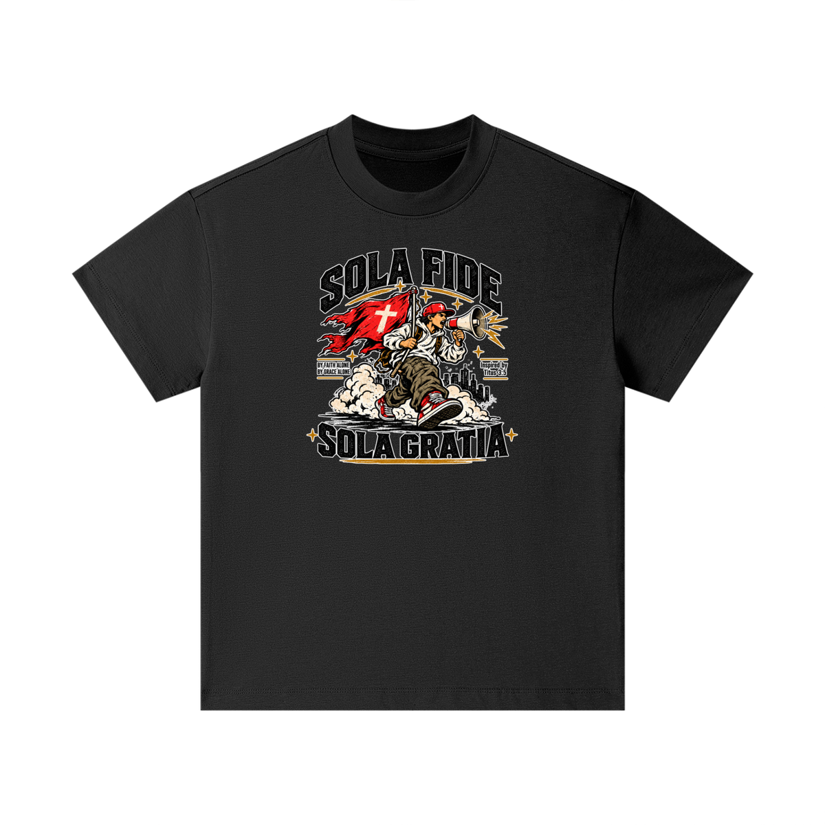 "Sola Fide / Sola Gratia" – Latin for "Faith Alone / Grace Alone." Kids T-Shirt