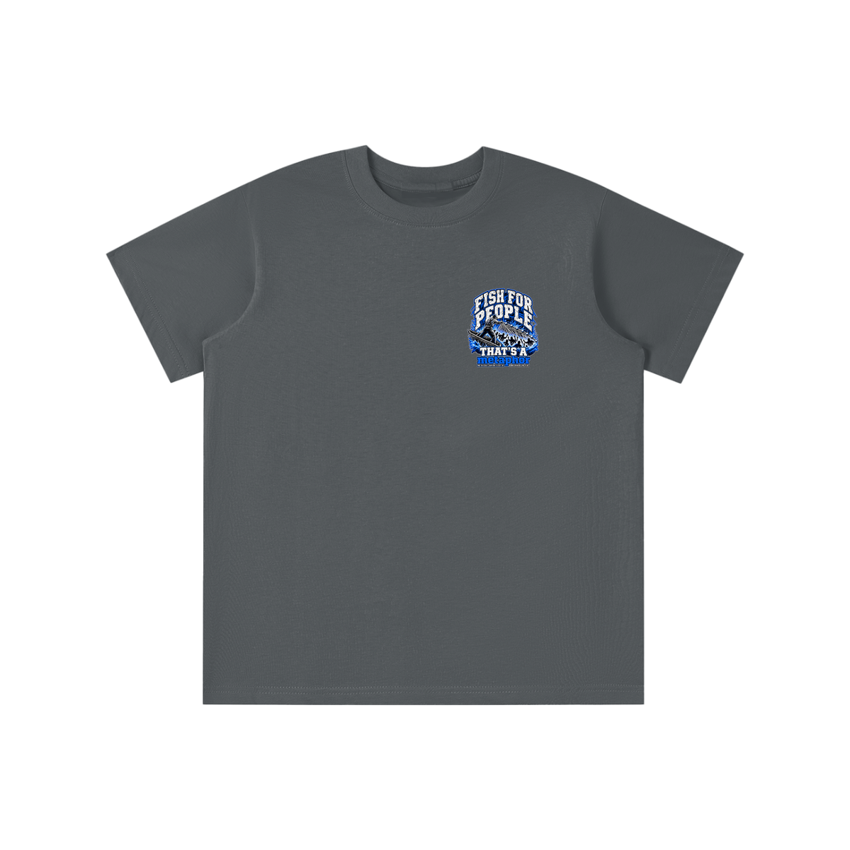FISH FOR PEOPLE THAT'S A metaphor AND YOU COULD LEARN HOW TO CAST OUT DEMONS ON MICHAELJPHELPS.COM youth T-shirt