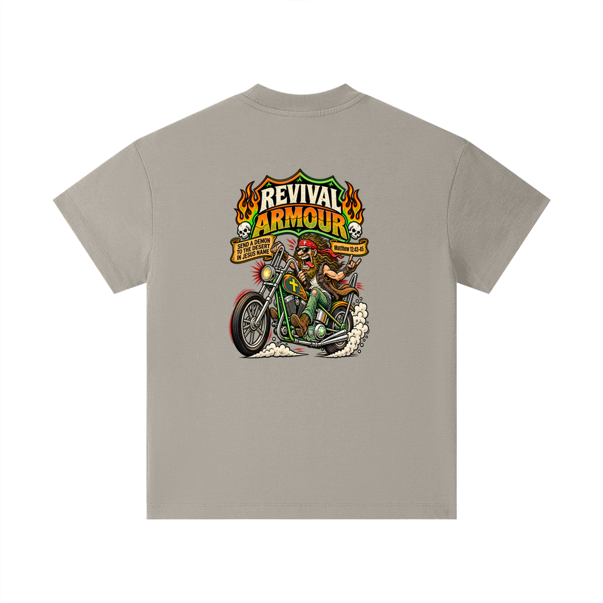 JESUS SAVES REVIVAL ARMOUR SEND A DEMON TO THE DESERT IN THE NAME OF JESUS Kids T-Shirt