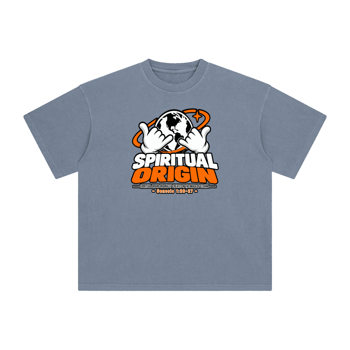 SPIRITUAL ORGIN SPIRITUAL ORGIN ORIGINALLY CREATED IN THE IMAGE OF ELOHIM - GENESIS 1:26-27 - T-Shirt