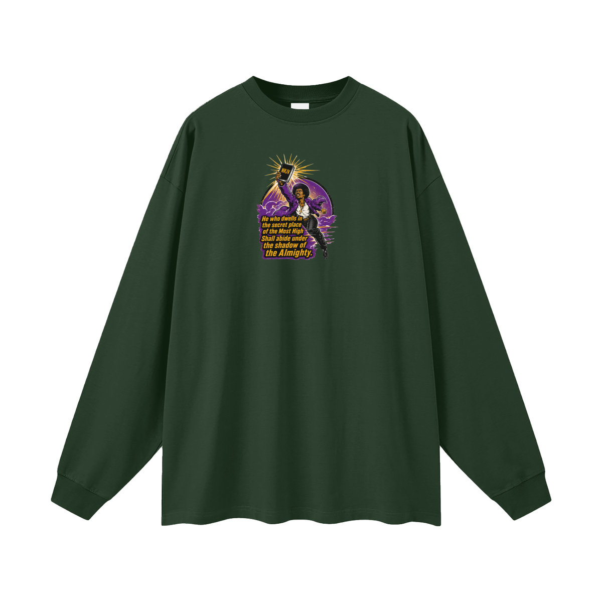 NKJV Psalms 91:1 Long Sleeve T-Shirt
