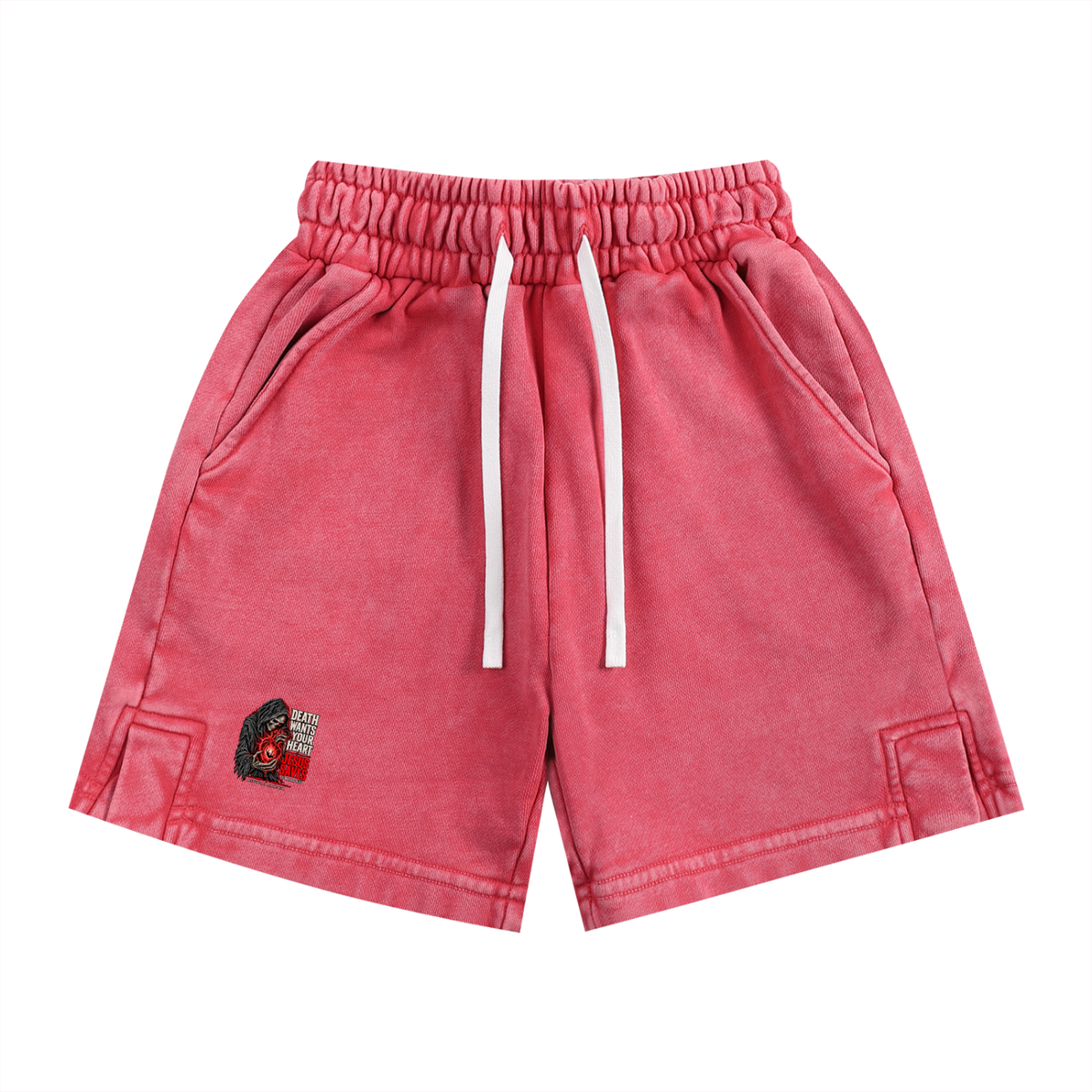 DEATH WANTS YOUR HEART JESUS SAVES ROMANS 6:23 REVIVAL ARMOUR Kids' Shorts