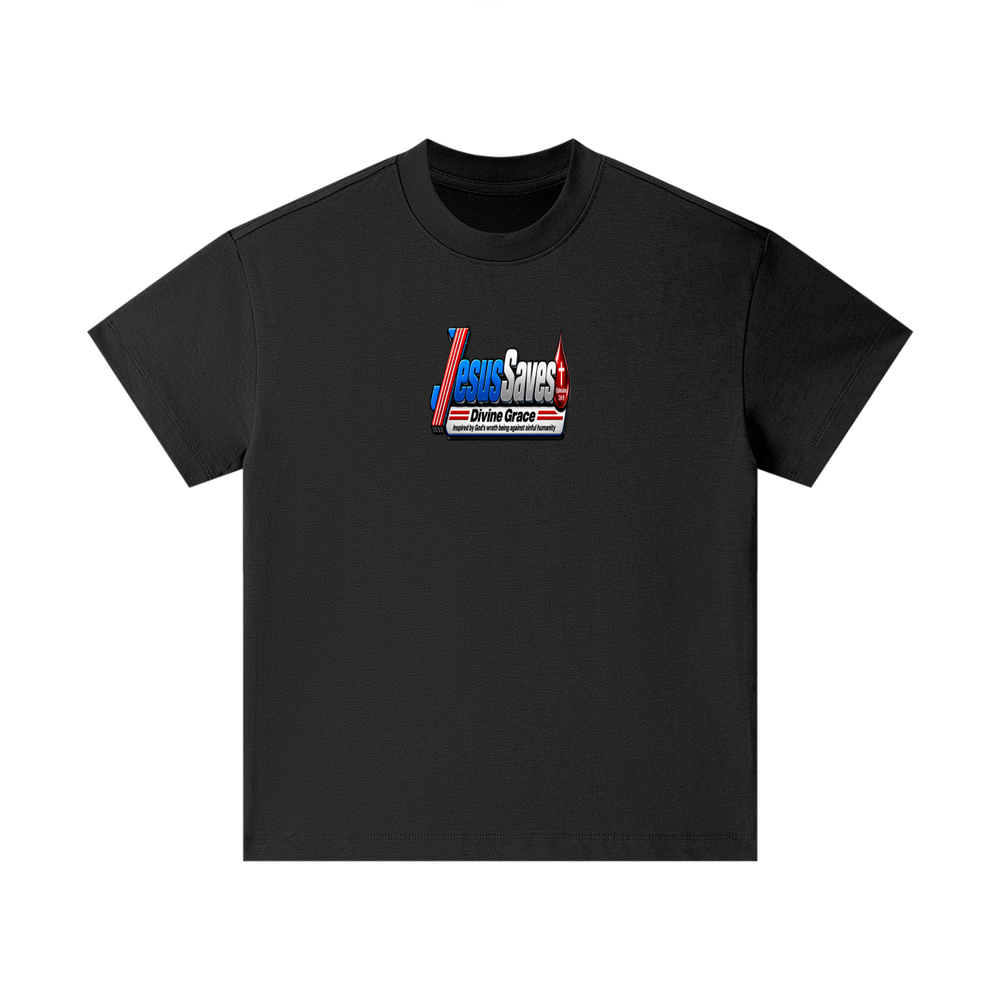 JESUS SVAES (EPHESIANS 2:8-9) DIVINE GRACE INSPIRED BY GOD'S WRATH BEING AGAINST SINFUL HUMANITY Kids T-Shirt