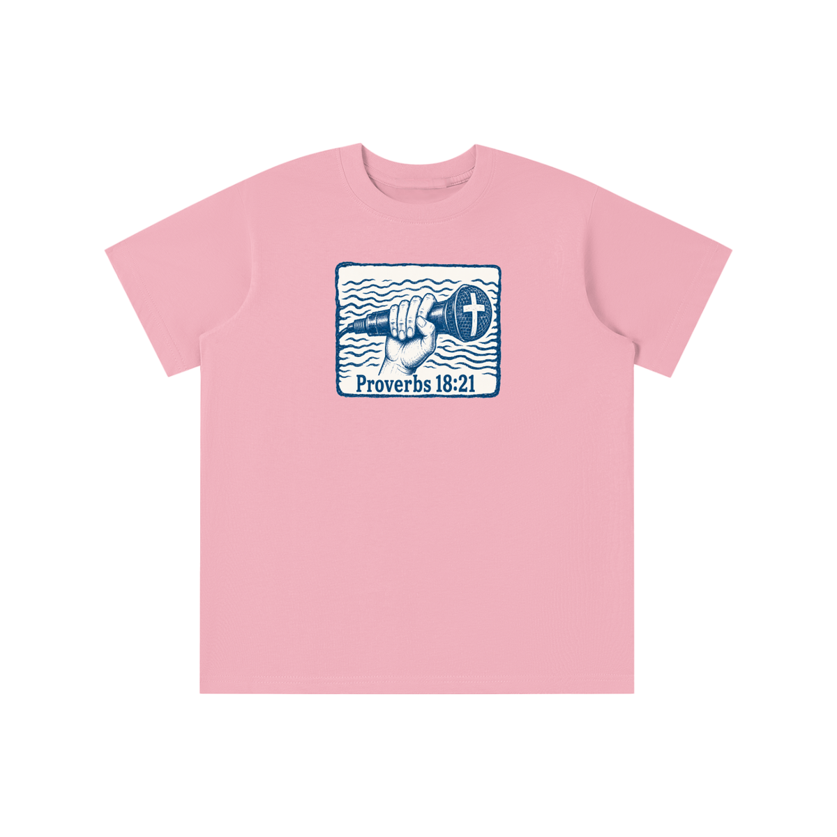 Proverbs 18:21 mic youth T-shirt