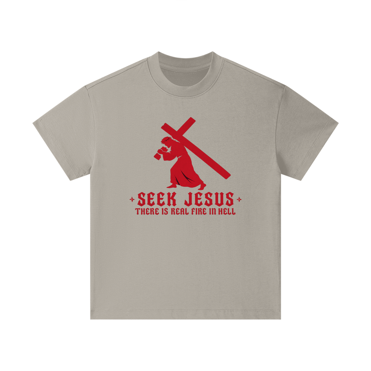SEEK JESUS THERE IS REAL FIRE IN HELL Kids T-Shirt