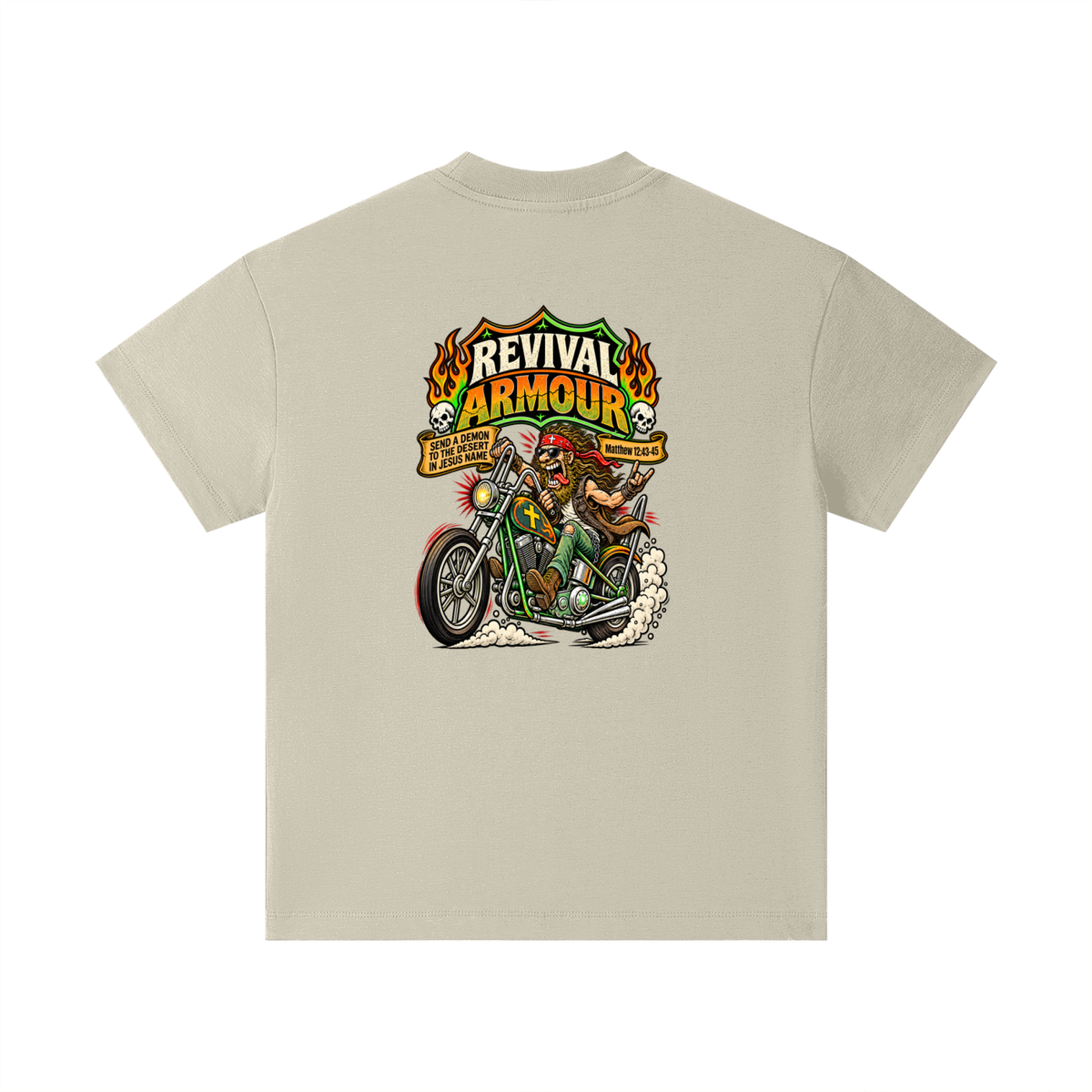 JESUS SAVES REVIVAL ARMOUR SEND A DEMON TO THE DESERT IN THE NAME OF JESUS Kids T-Shirt
