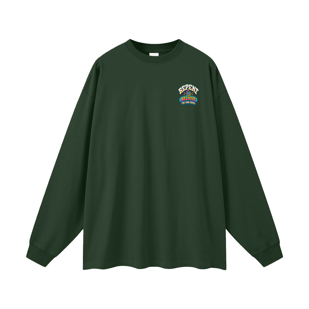 DON'T PANIC HISPANIC JESUS DIED FOR OUR SINS . 1 CORTHIANS 15:1-4 Long Sleeve T-Shirt