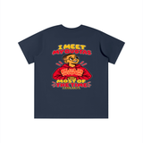 I MEET MY QUOTAS MOST OF THE TIME I CAN DO IT REPENT AND BELIEVE THE GOOD NEWS encouraged by Mark 1:15 youth T-shirt