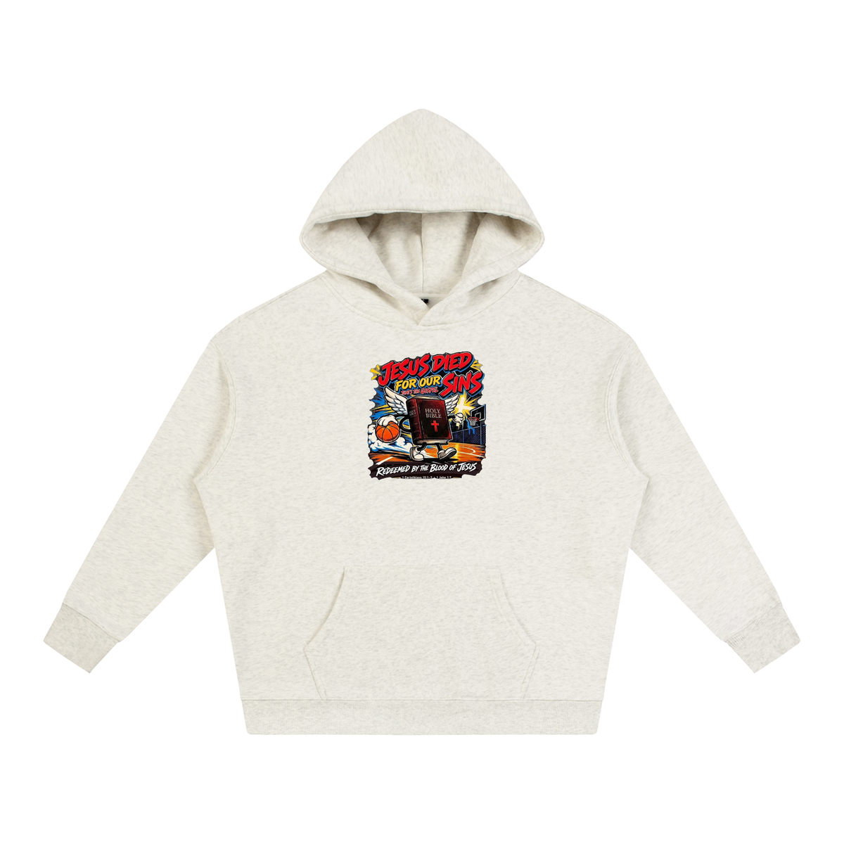 Jesus died for our sins that's the gospel redeemed by the blood of Jesus 1 Corinthians 15:1-3 . 1 John 1:7 Hoodie