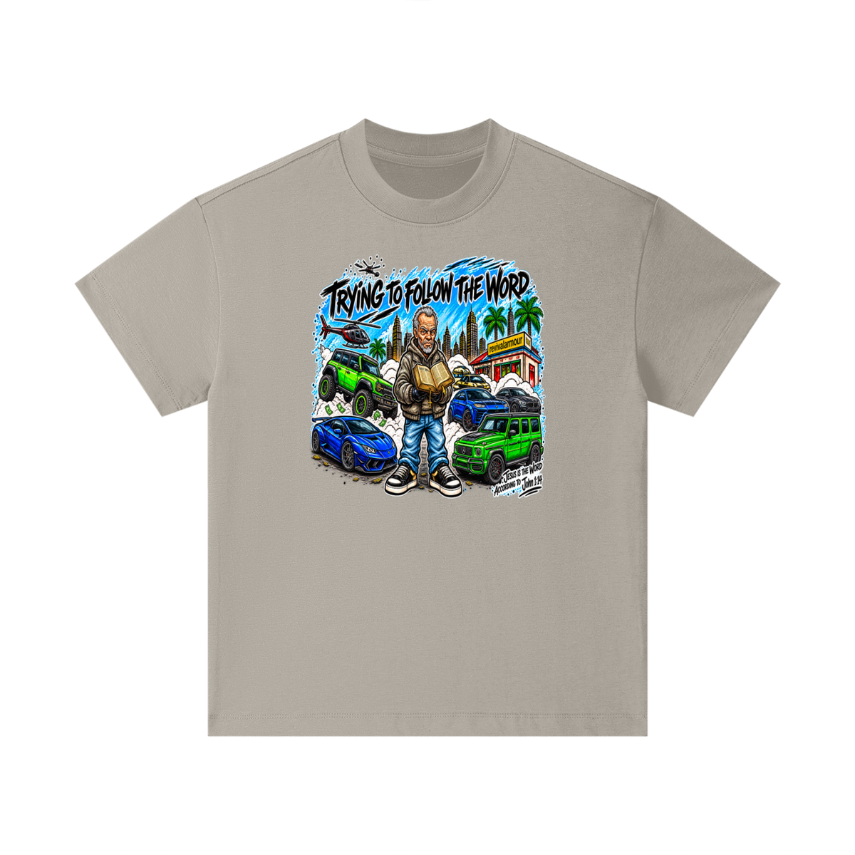 TRYING TO FOLLOW THE WORD Kids T-Shirt