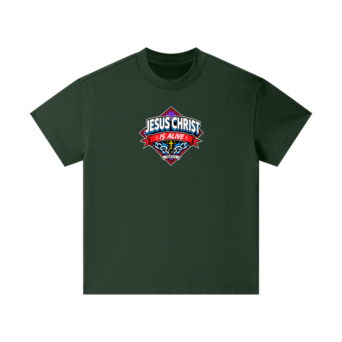 JESUS CHRIST IS ALIVE - PSALM 5:5-6 - Kids T-Shirt