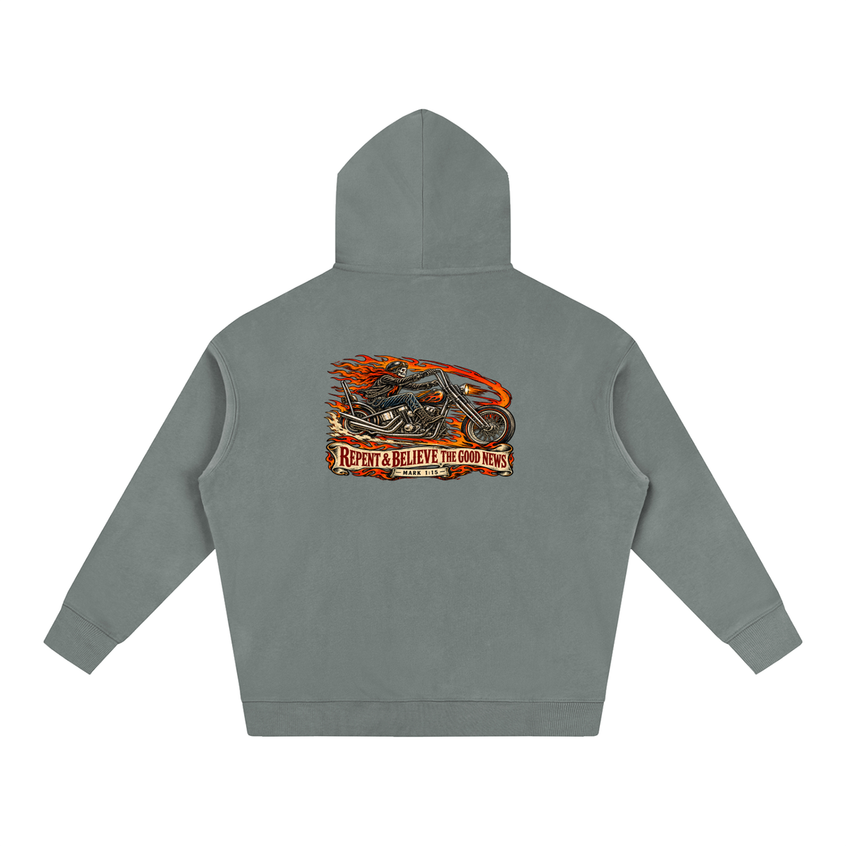 JESUS SAVES REPENT & BELIEVE THE GOOD NEWS - MARK 1:15 - Hoodie