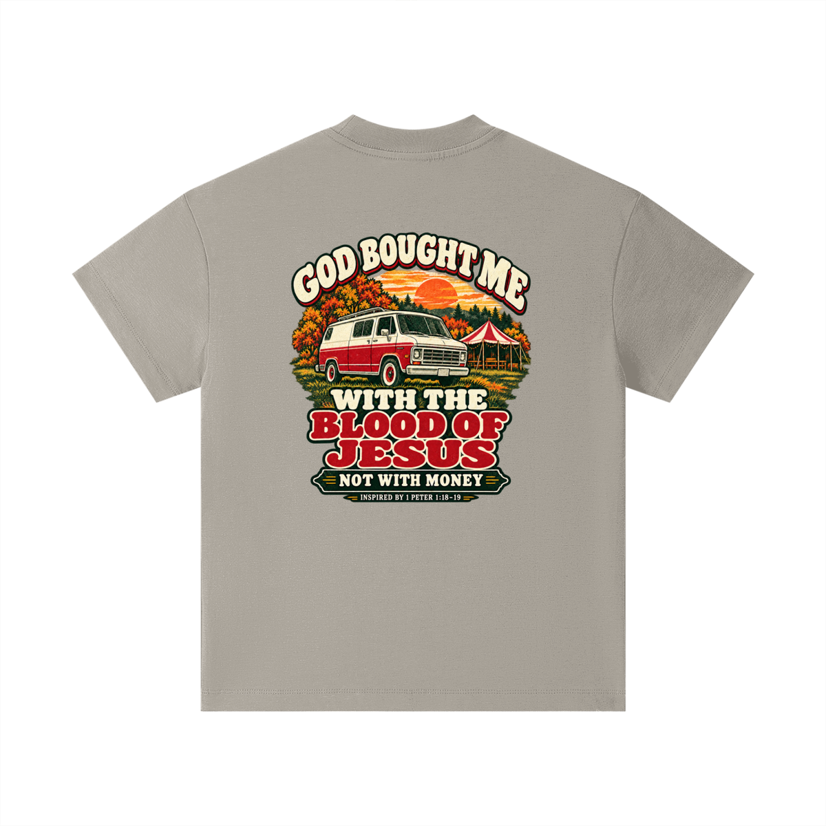 GOD BOUGHT ME WITH THE BLOOD OF JESUS NOT WITH MONEY - INSPIRED BY 1 PETER 1:18-19 - Kids T-Shirt