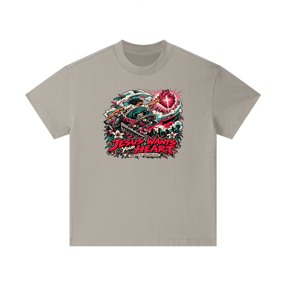 JESUS WANTS YOUR HEART INSPIRED BY MATTHEW 16:25 Kids T-Shirt