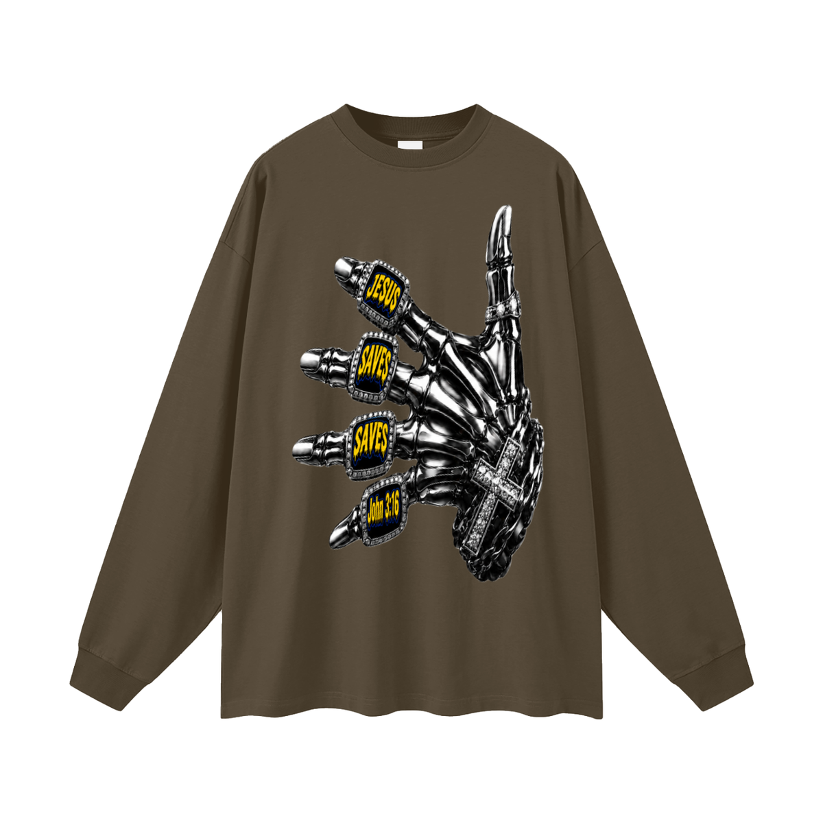 Jesus saves saves John 3:16 Long Sleeve T-Shirt