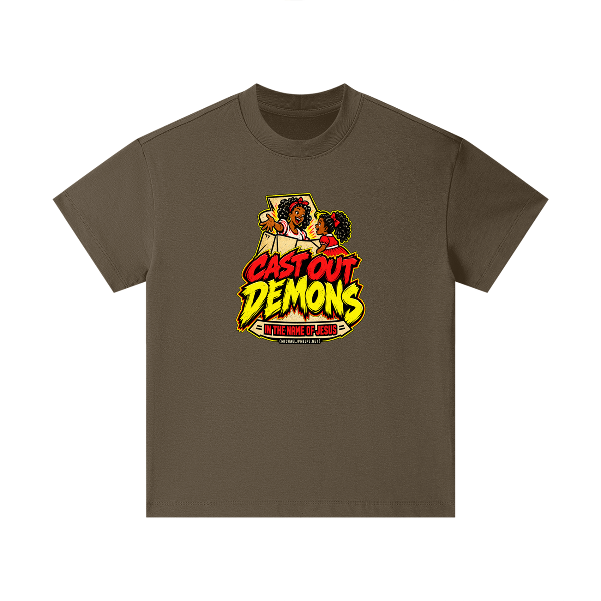 CAST OUT DEMONS IN THE NAME OF JESUS (MICHAELJPHELPS.NET) Kids T-Shirt