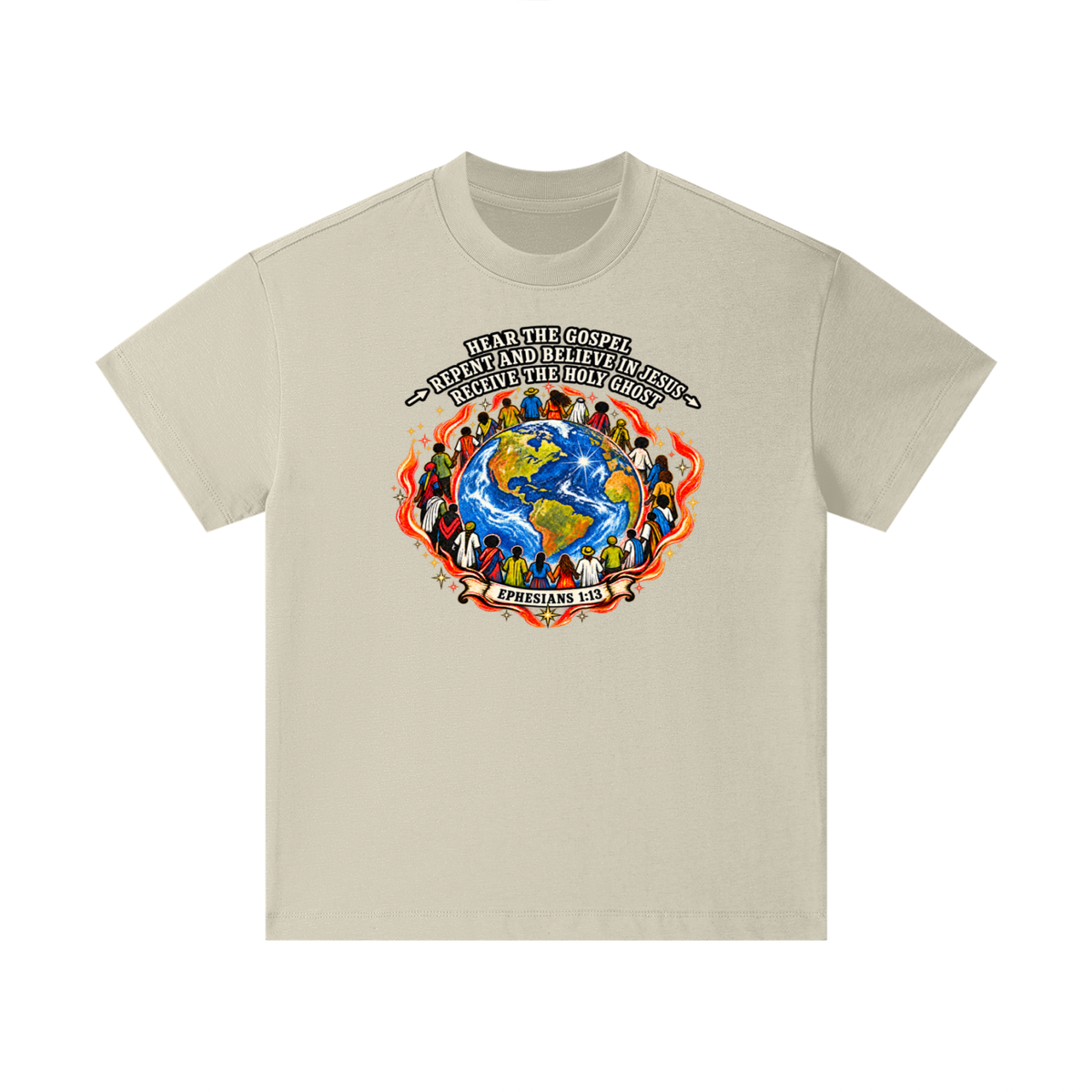 Hear the Gospel > repent and believe in Jesus > Receive the Holy Ghost Kids T-Shirt