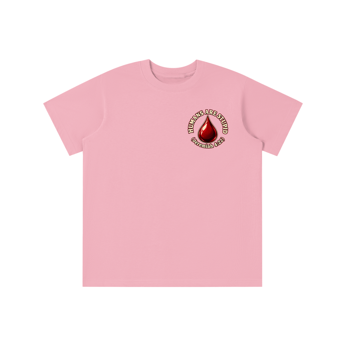 HUMANS ARE STUPID (Jeremiah 4:22) OUR WEAPONS ARE NOT CARNAL but mighty through God for the pulling down of strongholds SATAN IS MOST LIKELY A DISEMBODIED SPIRIT youth T-shirt