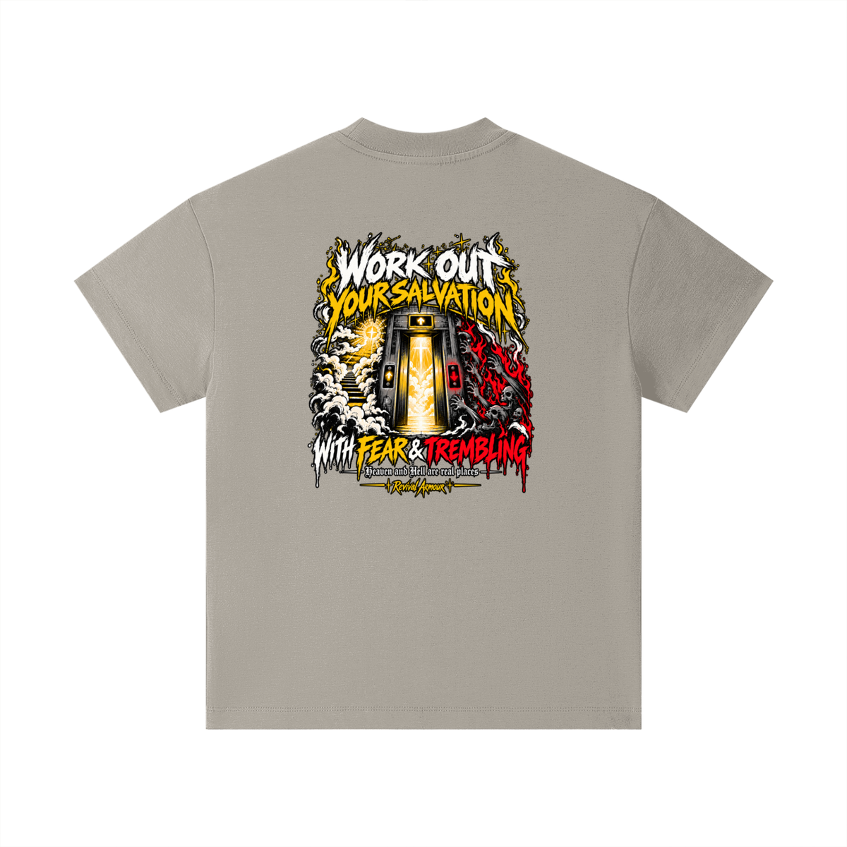 THE WAGE OF SIN IS DEATH WORKOUT YOUR SALVATION WITH FEAR & TREMBLING Kids T-Shirt