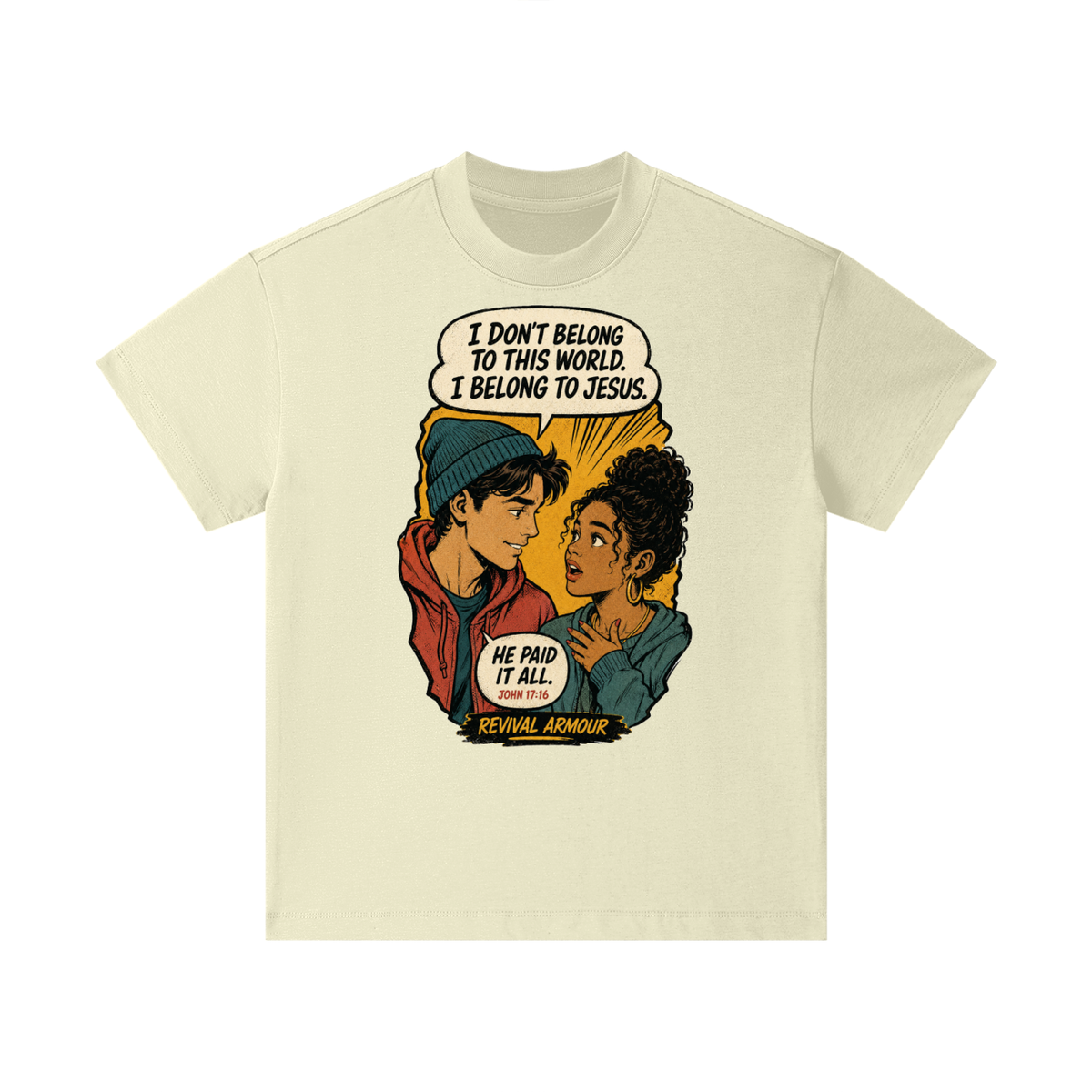 John 17:16 inspired  Kids T-Shirt