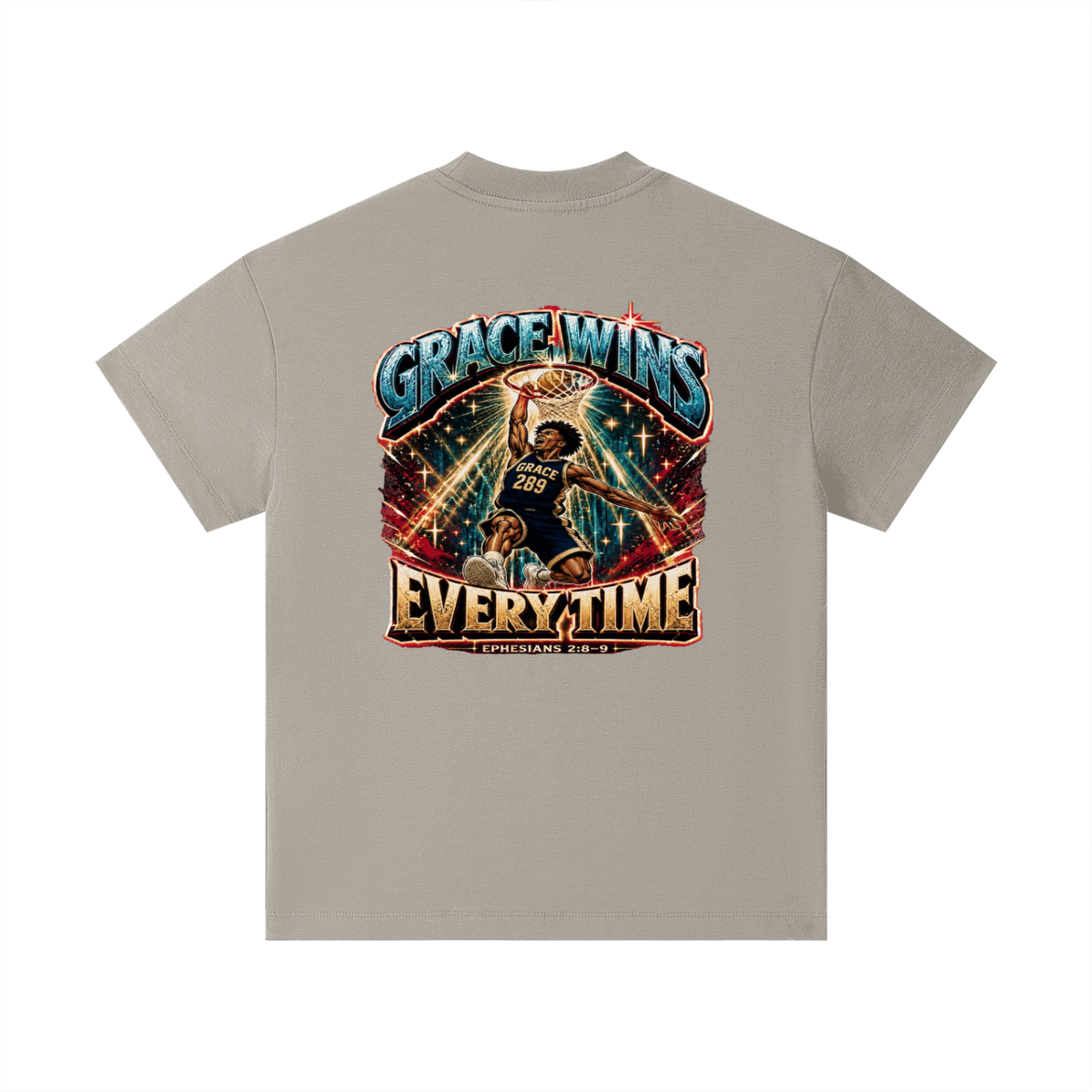 JESUS IS AWESOME GRACE WINS GRACE 289 EVERYTIME EPHESIANS 2:8-9 Kids T-Shirt