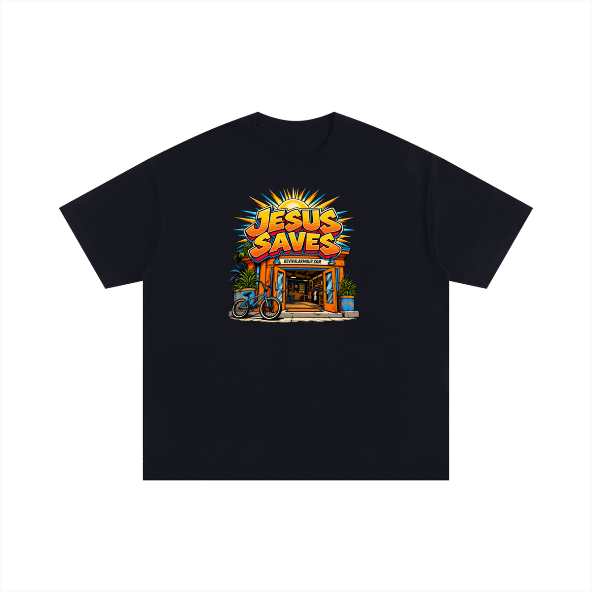 JESUS SAVES REVIVALARMOUR.COM T-Shirt