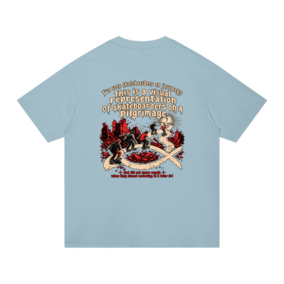 skateboarders on a pilgrimage T-Shirt