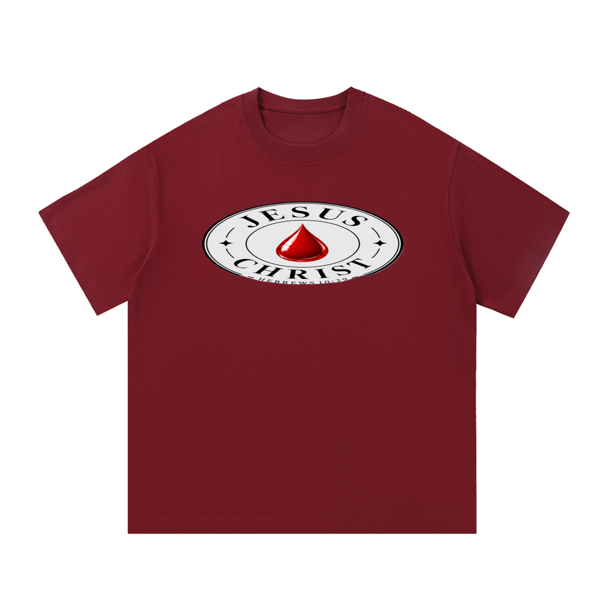 Jesus Christ blood emoji With Hebrews 10:29 T-Shirt