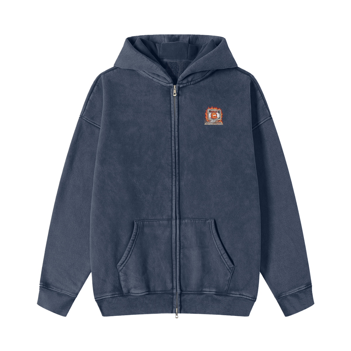 DOGS DON'T GO TO THE NEW JERUSALEM ACCORDING TO REVELATION 22:15 Zip-Up Hoodie Jacket