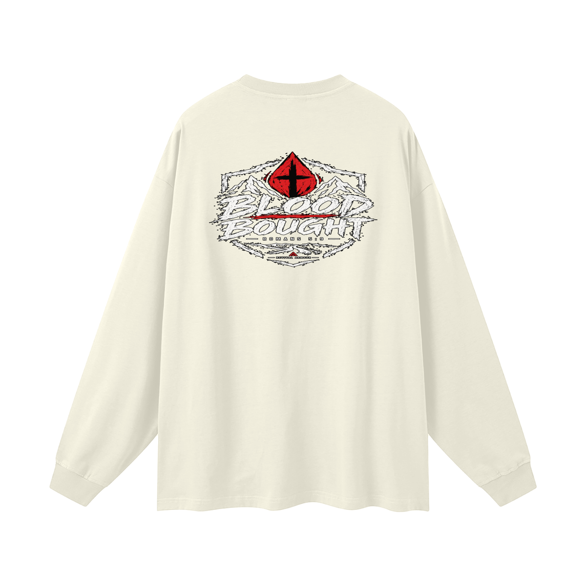 BLOOD BOUGHT - ROMANS 5:9 - Long Sleeve T-Shirt