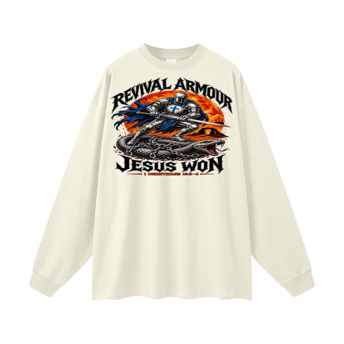 Revival Armour Jesus Won Long Sleeve T-Shirt
