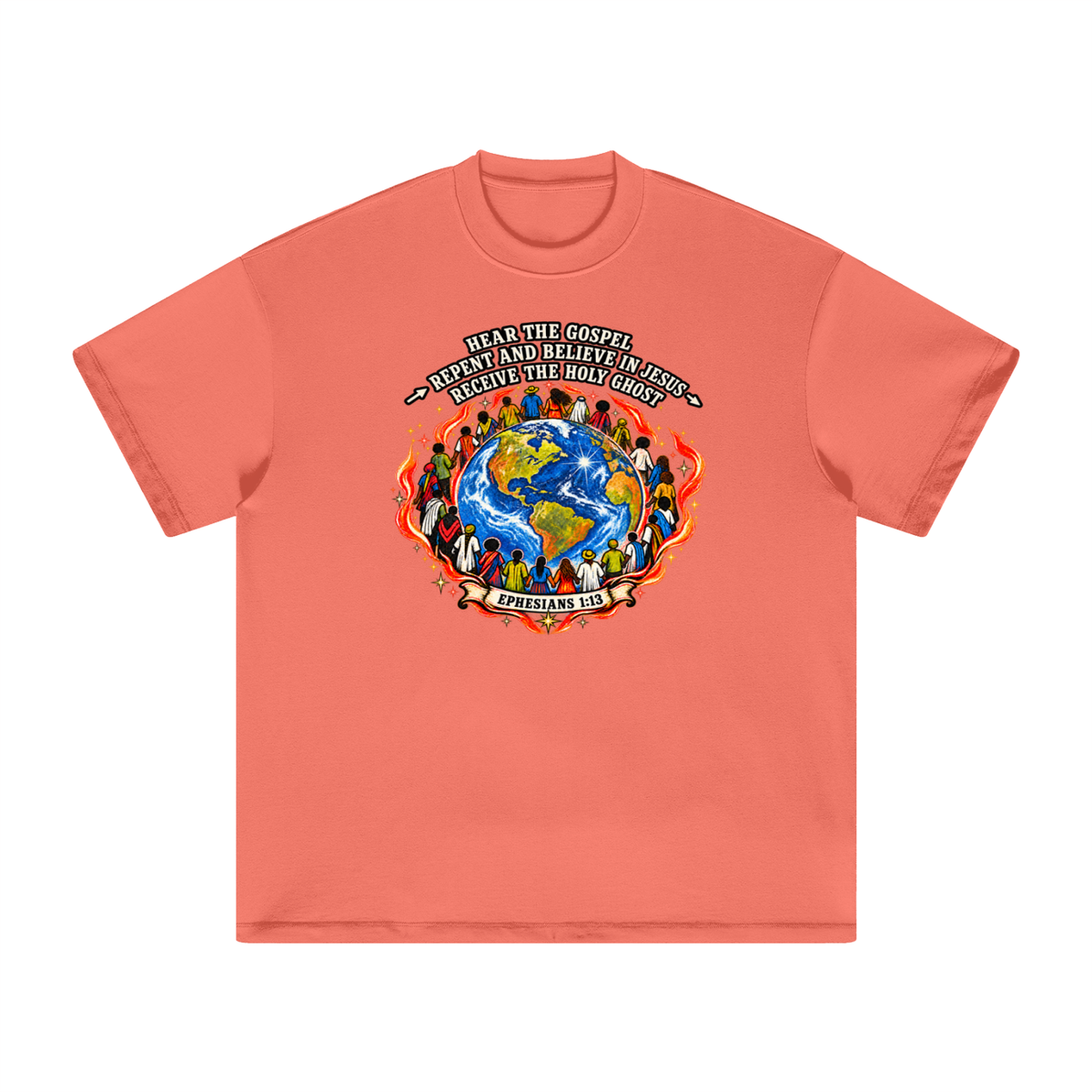 Hear the Gospel > repent and believe in Jesus > Receive the Holy Ghost T-Shirt