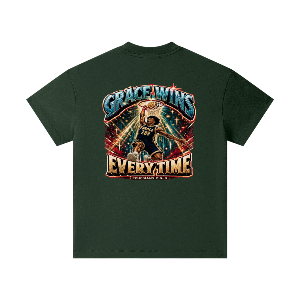 JESUS IS AWESOME GRACE WINS GRACE 289 EVERYTIME EPHESIANS 2:8-9 Kids T-Shirt