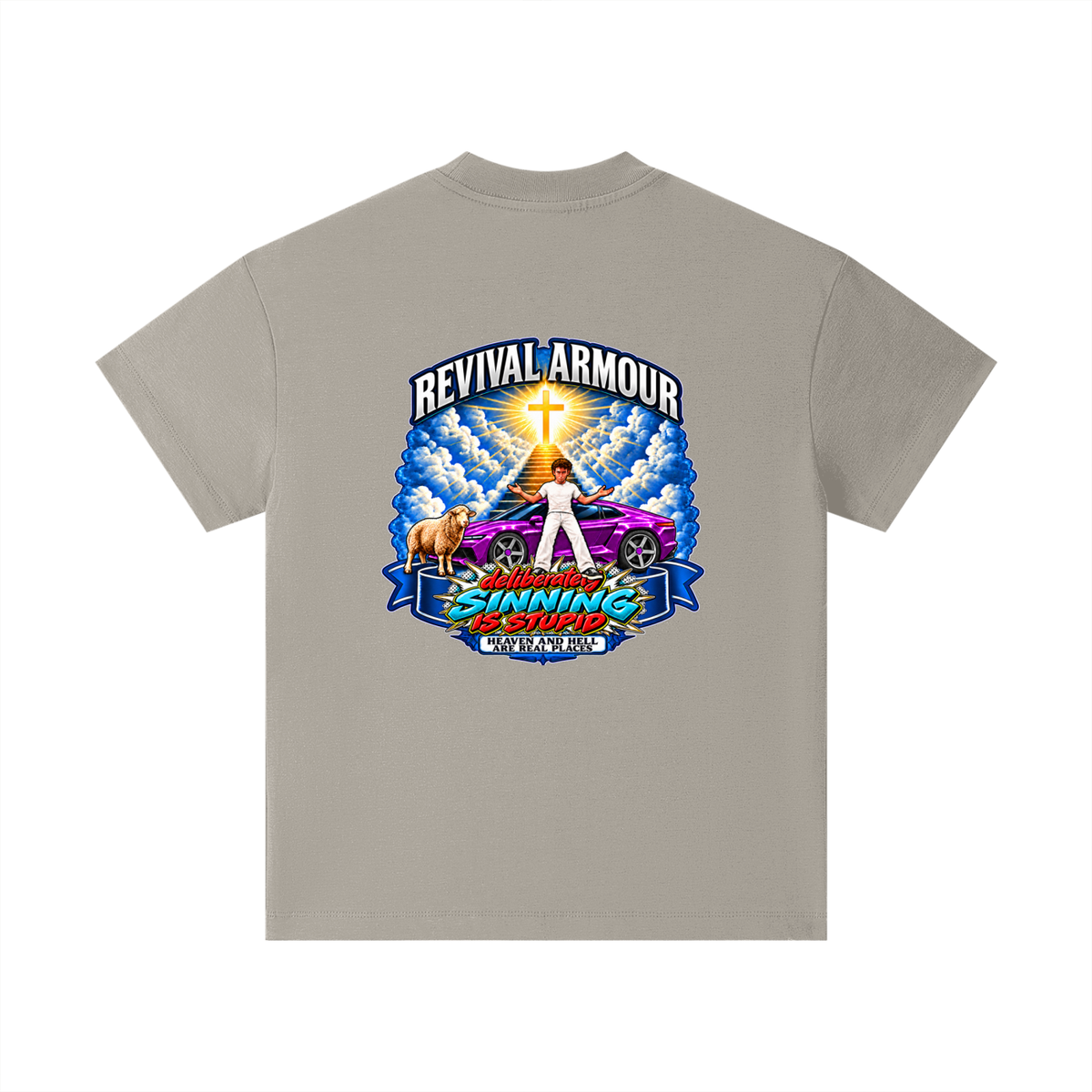 REVIVAL ARMOUR deliberately SINNING IS STUPID HEAVEN AND HELL ARE REAL PLACES DITCH UNGODLINESS Triggered by MARK 1:15 Kids T-Shirt