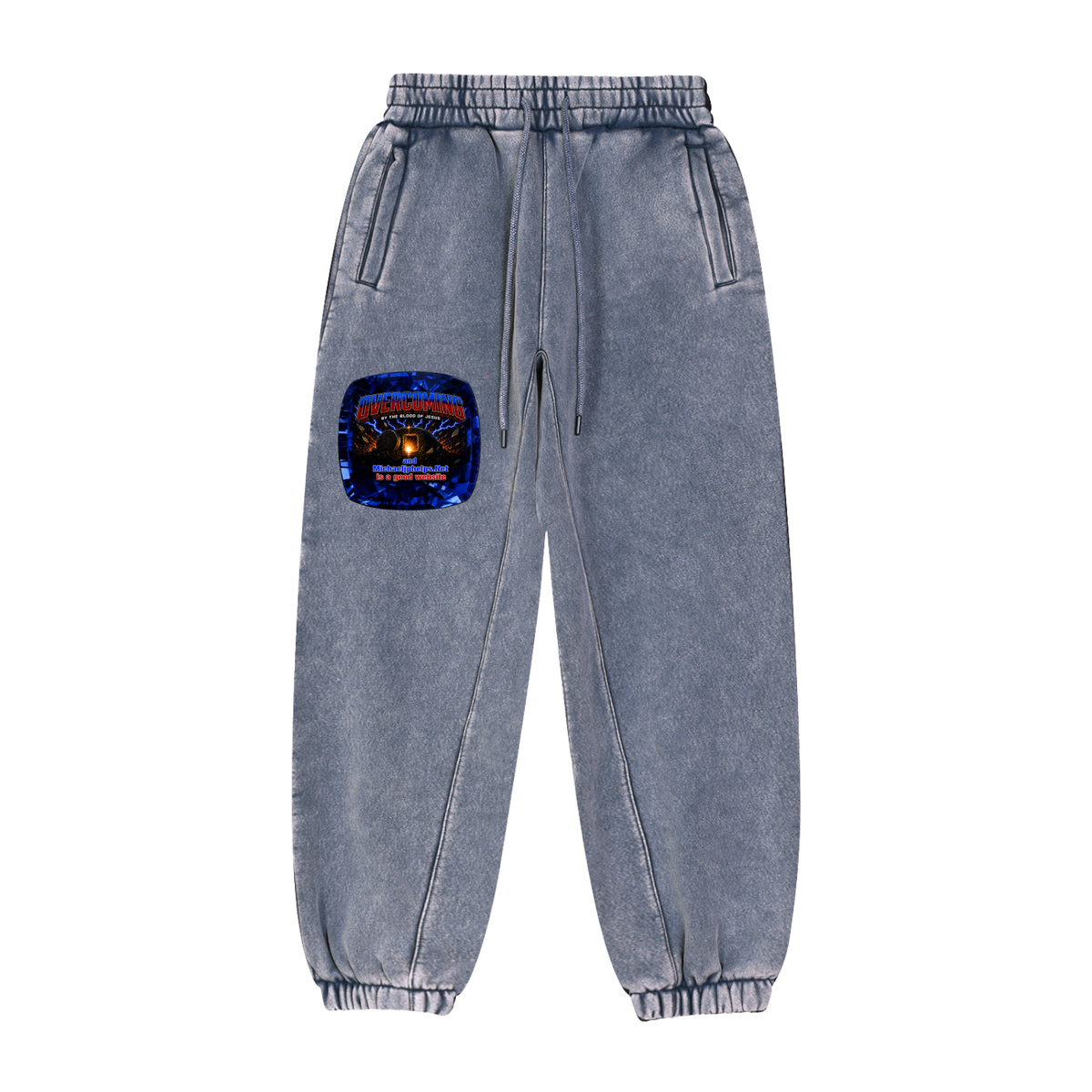 overcoming by the blood of Jesus Sweatpants