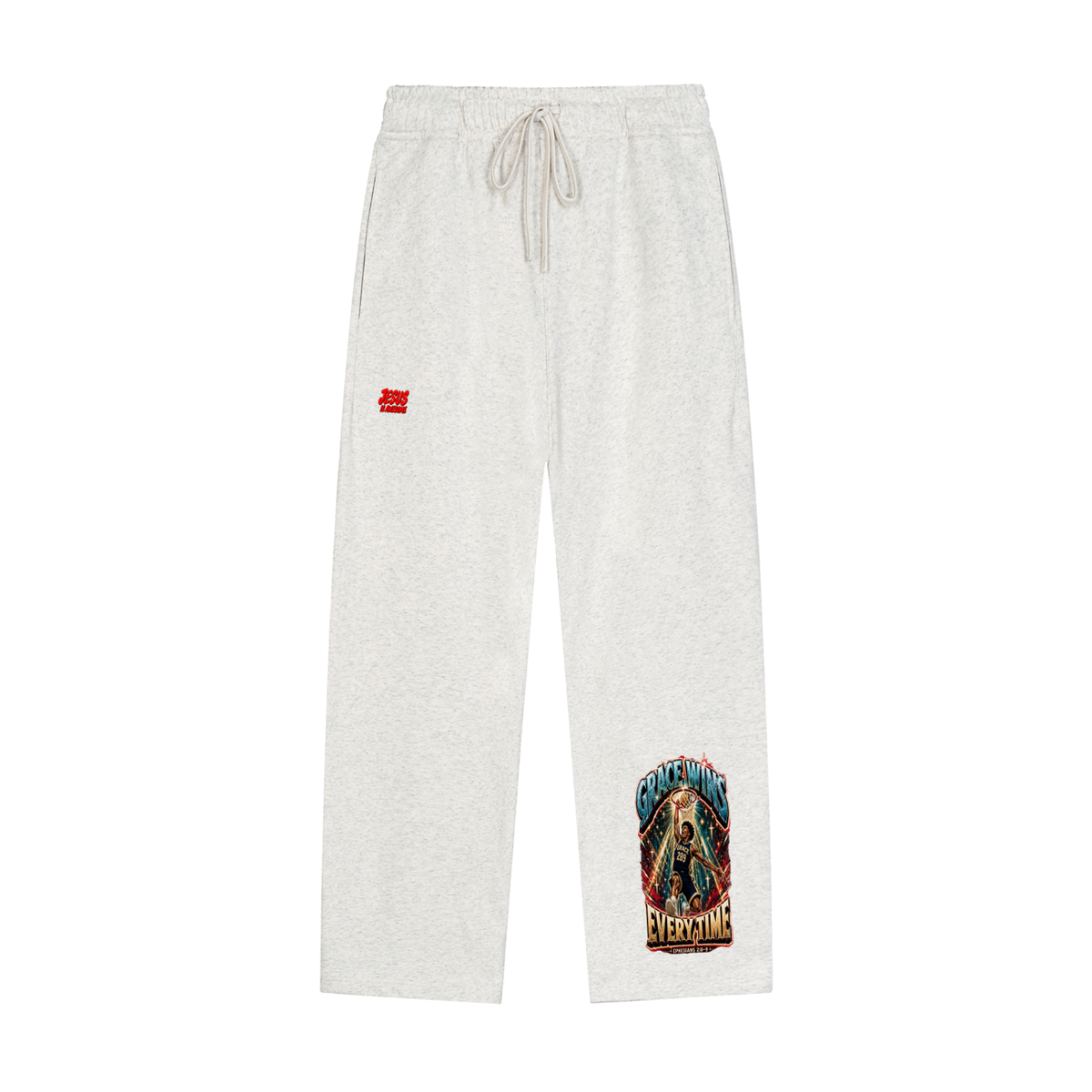 JESUS IS AWESOME GRACE WINS GRACE 289 EVERYTIME EPHESIANS 2:8-9 Sweatpants