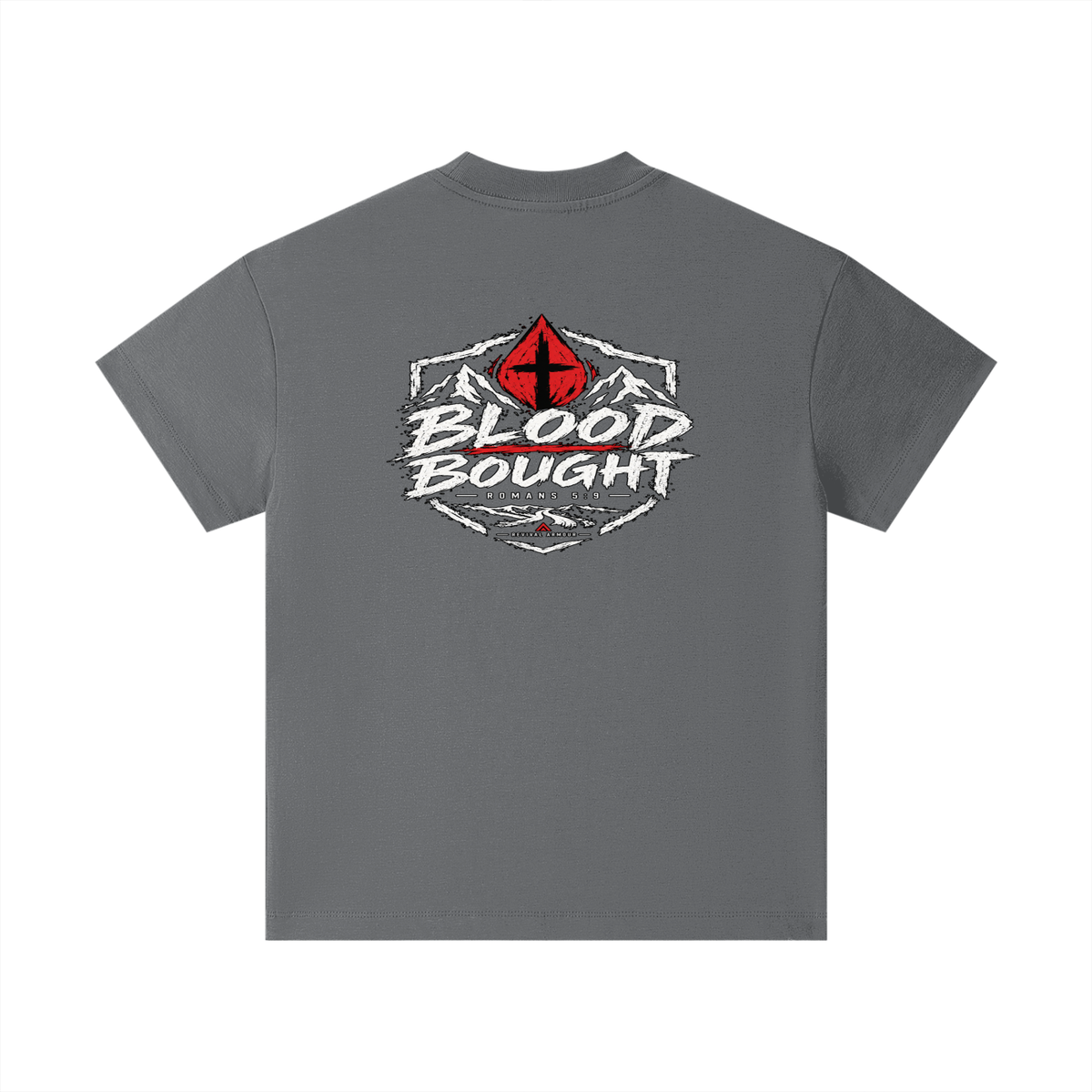 BLOOD BOUGHT - ROMANS 5:9 - Kids T-Shirt